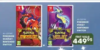 KiDS Coolshop Pokemon scarlet nintendo switch el. pokemon violet nintento switch tilbud