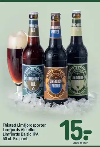 REMA 1000 Thisted limfjordsporter, limfjords ale el. limfjords baltic ipa tilbud