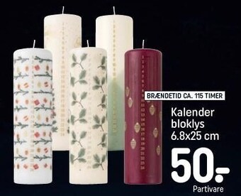 REMA 1000 Kalender bloklys tilbud