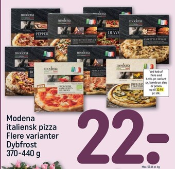REMA 1000 Modena italiensk pizza tilbud