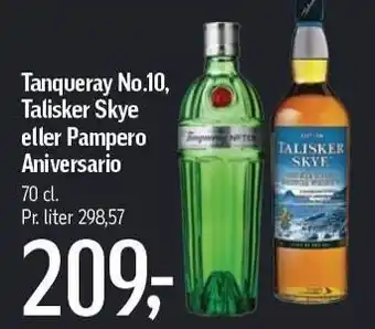 Føtex Tanqueray no. 10 talisker skye el. pampero aniversario tilbud