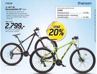 Thansen Mountainbike 29'' tilbud