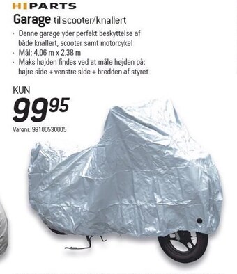 Thansen Garage til scooter /knallert tilbud