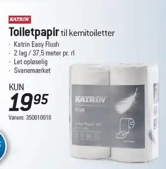 Toiletpapir til kemitoiletter