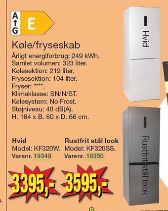 Harald Nyborg Køle/fryseskab tilbud