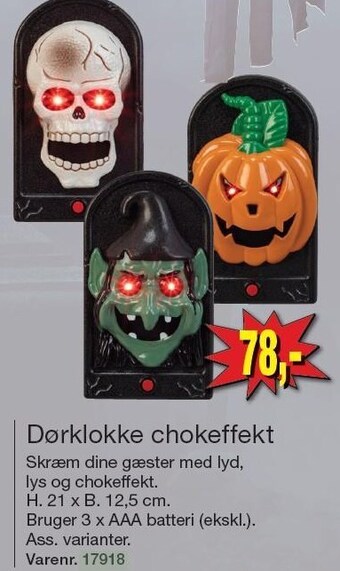 Harald Nyborg Dørklokke chokeffekt tilbud