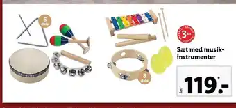 Sæt med musikinstrumenter