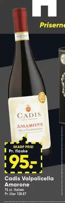Bilka Cadis valpolicella amarone tilbud