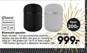 Bilka Bluetooth speaker tilbud
