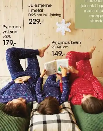 Bilka Julestjerne el. pyjamas tilbud