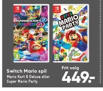 Switch mario spil