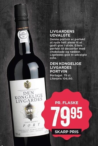 MENY Den kongelige livgardes portvin tilbud