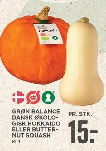 MENY Grøn balance dansk øko hokkaido el. butternut squash tilbud