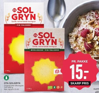 MENY Ota solgryn tilbud