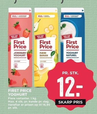 MENY First price yoghurt tilbud