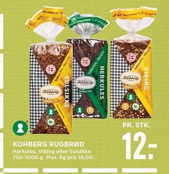 MENY Kohberg rugbrød tilbud