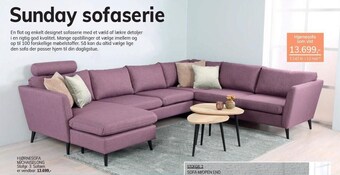 Daells Bolighus Hjørnesofa tilbud