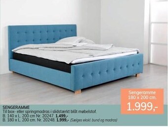 Daells Bolighus Sengeramme tilbud