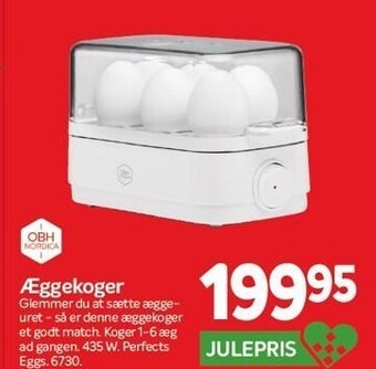 Din Isenkræmmer Æggekoger 6 æg pr gang tilbud