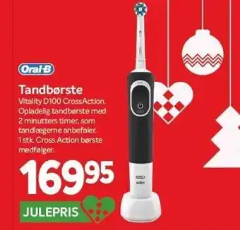 Din Isenkræmmer Elektrisk tandbørste i sort tilbud