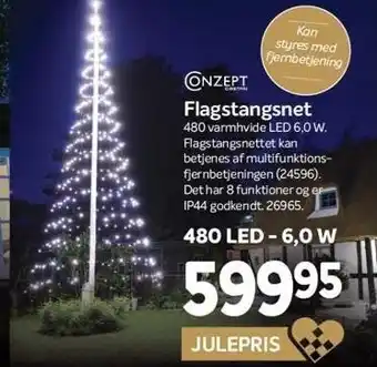 Din Isenkræmmer Flagstangsnet 480 led tilbud