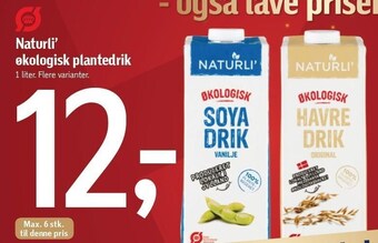 Føtex Naturli' økologisk plantedrik tilbud