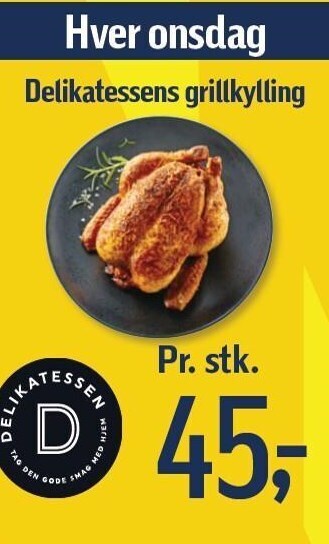 Delikatessens grillkylling