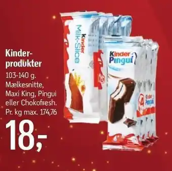 Føtex Kinderprodukter tilbud