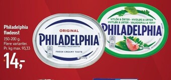 Føtex Philadelphia flødeost tilbud