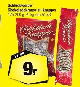 Calle Schluckwerder chokoladekranse el. knapper tilbud