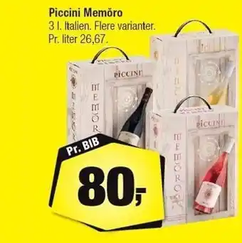 Calle Piccini tilbud