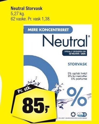 Calle Neutral storvask tilbud