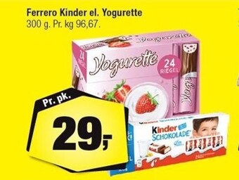 Calle Ferrero kinder el. yogurette tilbud