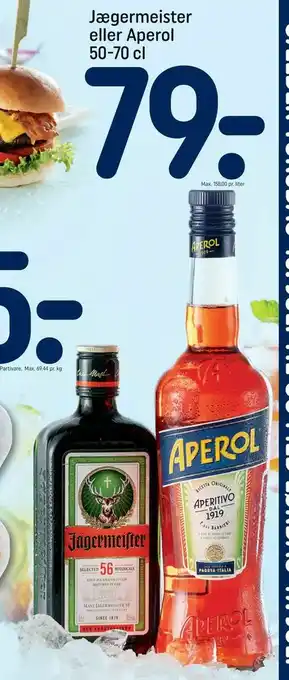 REMA 1000 Jægermeister eller Aperol tilbud