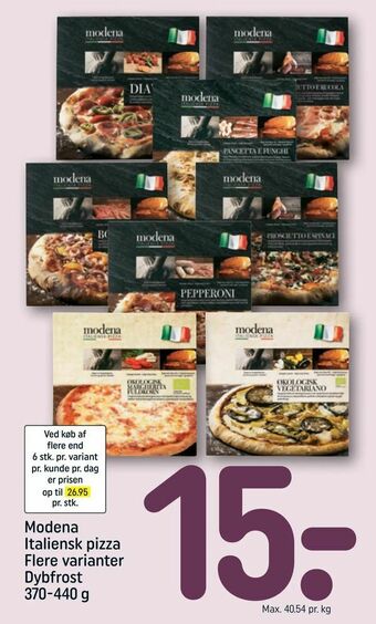 REMA 1000 Modena Italiensk pizza tilbud
