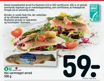 REMA 1000 Hel varmrøget ørred tilbud