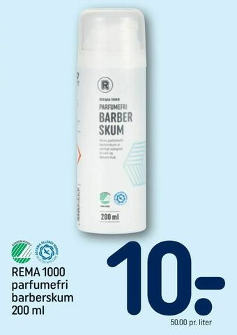 REMA 1000 REMA 1000 parfumefri barberskum tilbud