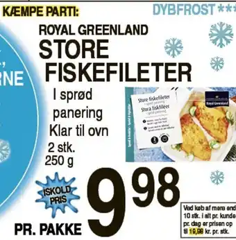 ABC Lavpris Store Greenland Store Fiskefileter tilbud