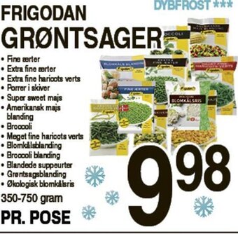ABC Lavpris Frigodan Grøntsager tilbud