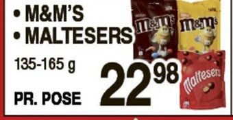 ABC Lavpris M&M's Maltesers tilbud