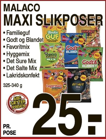 ABC Lavpris Malaco Maxi Slikposer tilbud