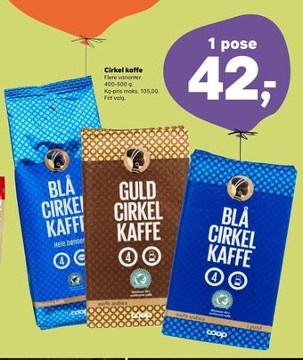Kvickly Cirkel kaffe tilbud