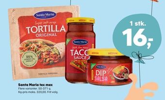 Kvickly Santa maria tex mex tilbud
