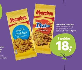 Kvickly Marabou cookies tilbud
