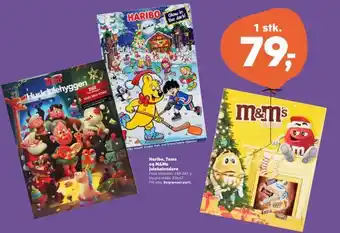 Kvickly Haribo, toms og m&ms julekalendere tilbud