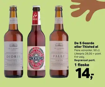 Kvickly De 5 gaarde eller thisted øl tilbud