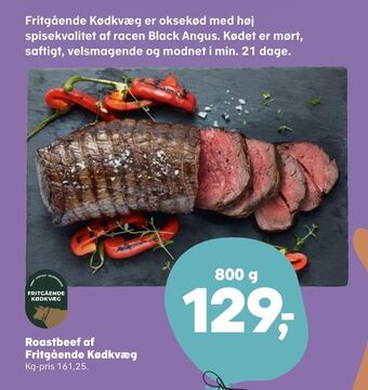 Kvickly Roastbeef af fritgående kødkvæg tilbud