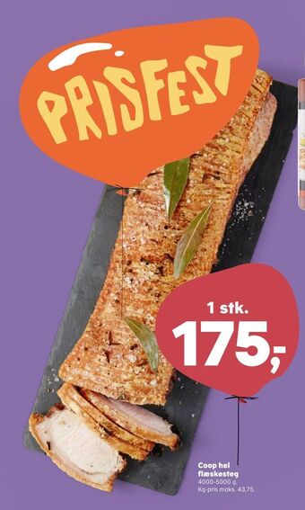 SuperBrugsen Coop hel flæskesteg tilbud