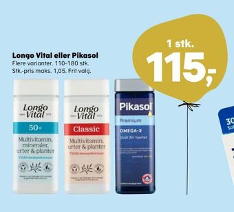 SuperBrugsen Longo vital eller pikasol tilbud