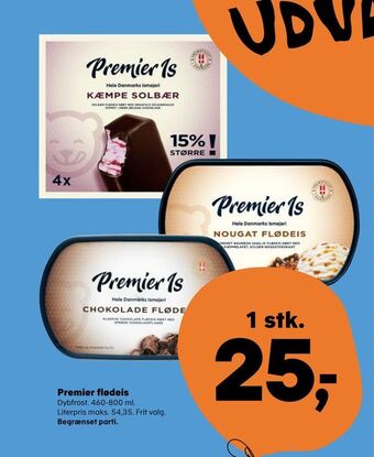 SuperBrugsen Premier flødeis tilbud